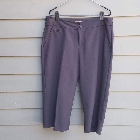 Christopher & Banks BLACK Capris Size 12 - Picture 3 of 11